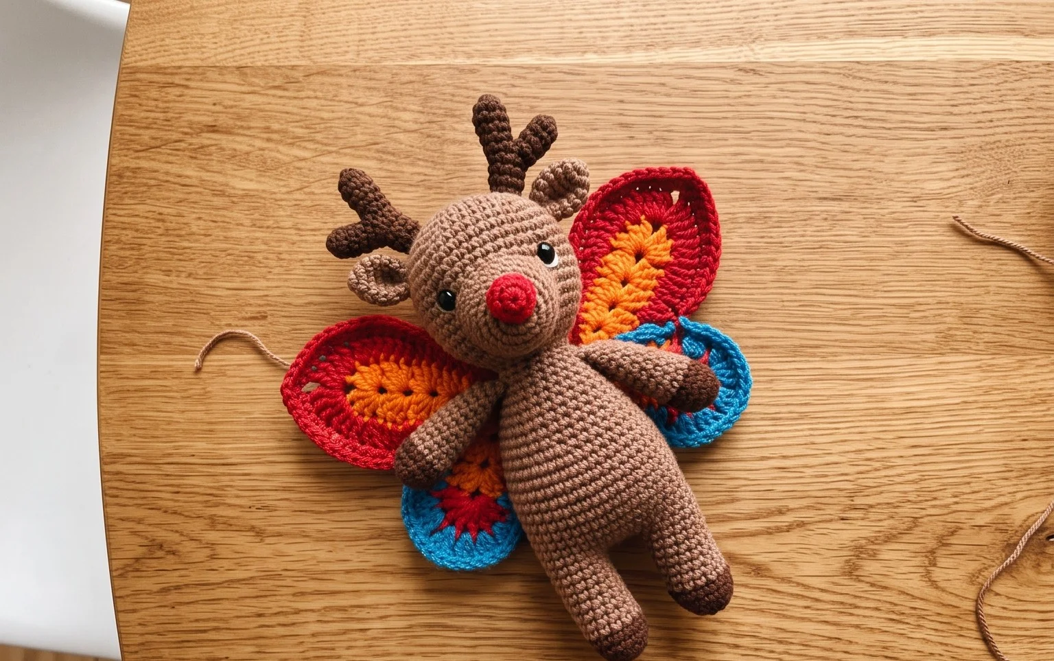 Easy Butterfly Reindeer Crochet: Free Pattern & Tutorial