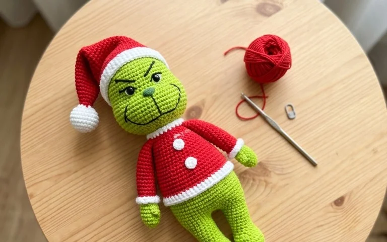 Easy Grinch Amigurumi: Free Crochet Pattern Step-by-Step