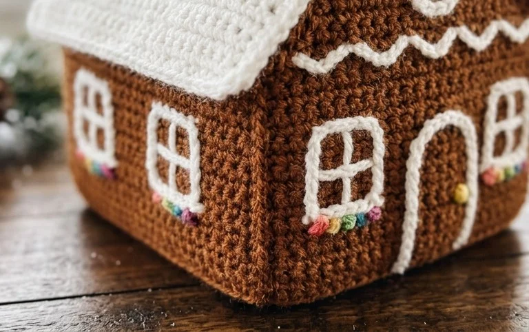 Gingerbread House Free Crochet Patterns
