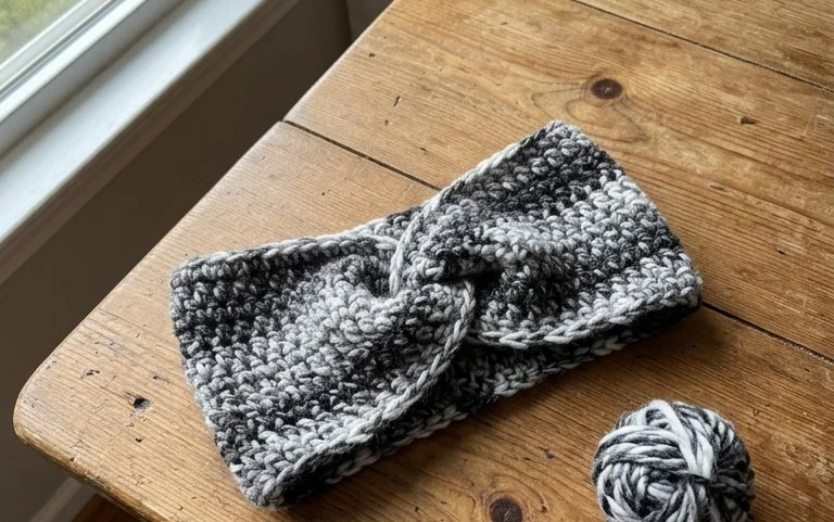 Easy Chunky Crochet Ear Warmer: Free Beginner Pattern