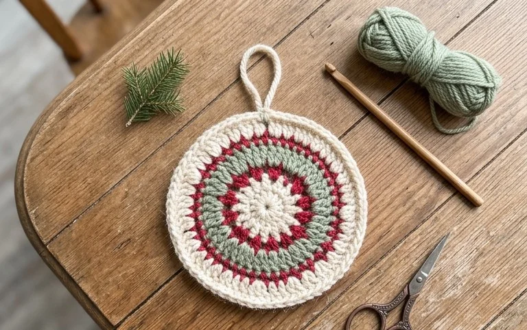 Free Crochet Christmas Ornament Pattern: Easy Tutorial
