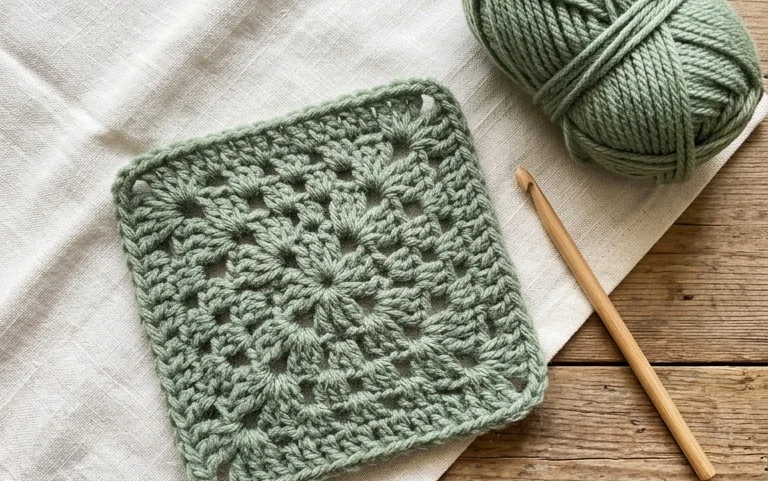 Willow Granny Square: Free Beginner Crochet Tutorial