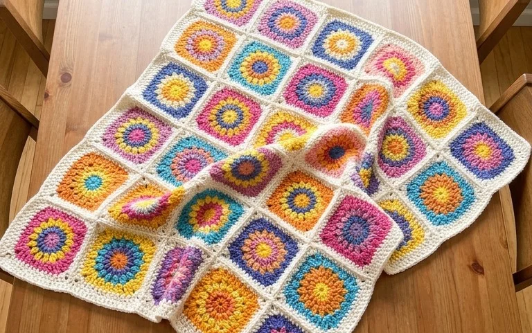 9 Free Sunburst Granny Square Patterns for Beginners